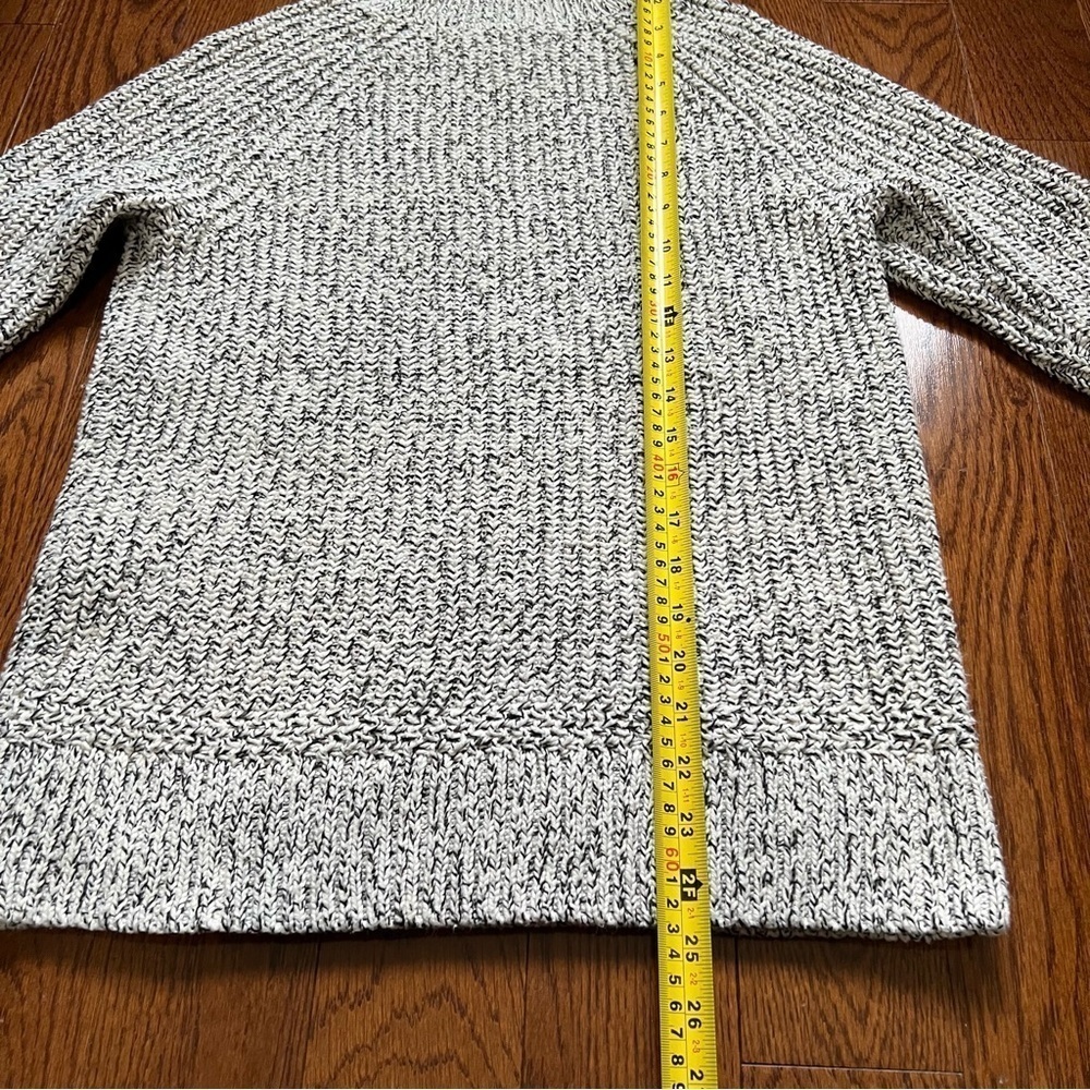 Roots Gray Speckle Knit Cotton Blend Snowy Fox Turtleneck Sweater - Sz XS - Picture 14 of 15